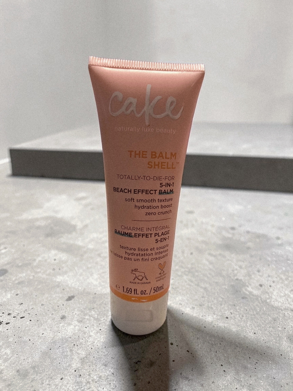 Cake Beauty The Balm Shell 5-in-1 Beach Effect Hair Balm 1.69 oz | Full Size